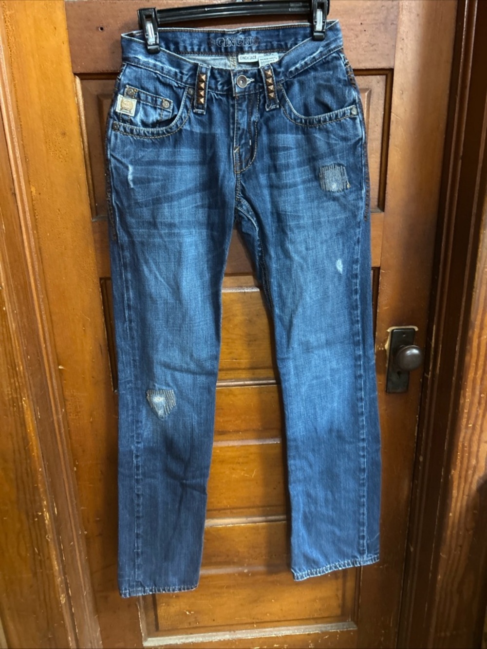 Cinch/Jace Men's Blue Distressed Jeans Rocky Mountain Clothing Company